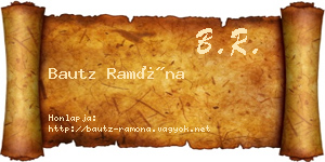 Bautz Ramóna névjegykártya